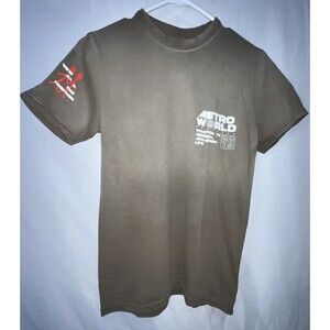 Travis Scott Astroworld Tour 2019 Olive Green T-shirt Size Small